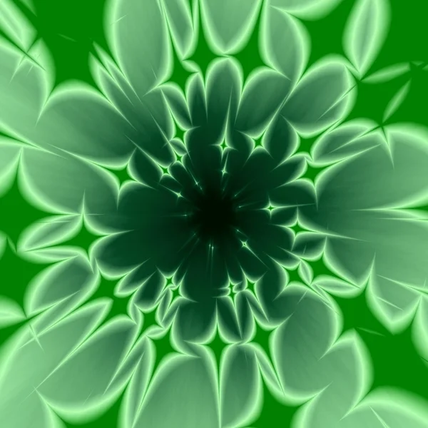 Abstrakter zentralisierter grüner Hintergrund — Stockfoto