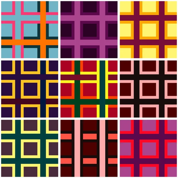 Abstract checkered vibrant colors pattern — Stock Vector