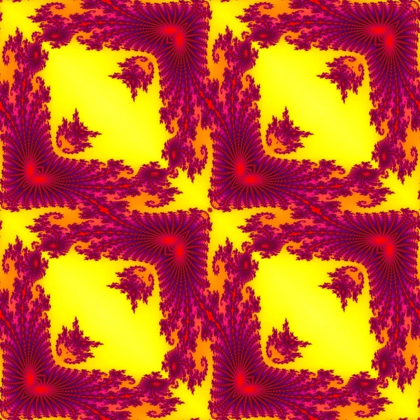 Naadloze fractal abstract mozaïek patroon — Stockfoto