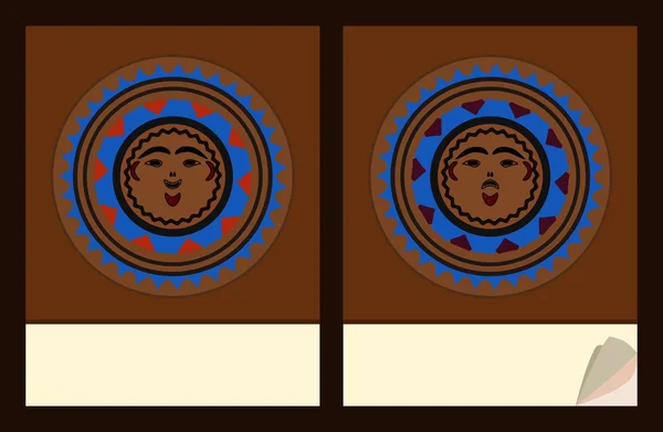 Not defteri kapak şablonları Kızılderili ile maskeleri nedeni