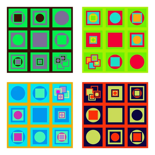Set of colorful tiles — Stock Vector