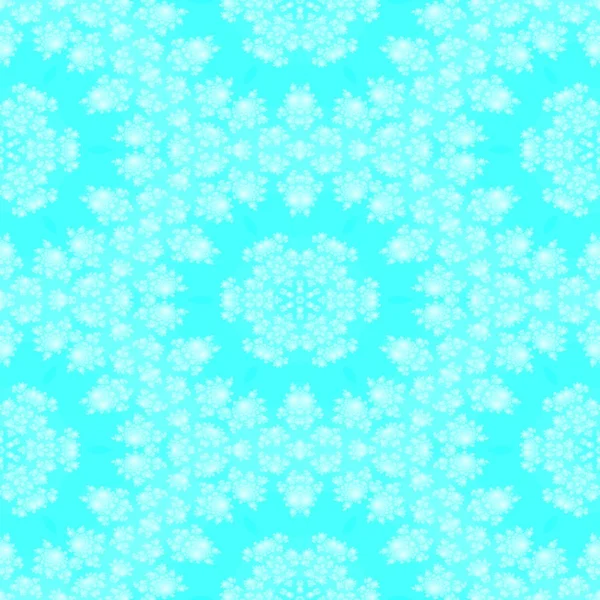 Αφηρημένη άνευ ραφής Χριστούγεννα νιφάδες χιονιού μπλε λευκό φόντο — Φωτογραφία Αρχείου