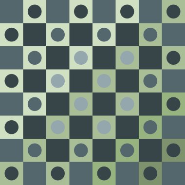 Dumanlı yeşil polka dot op sanat arka plan