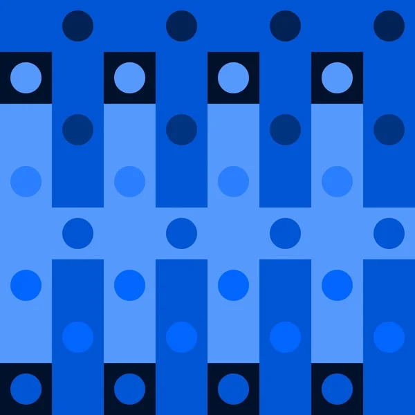 Abstraktní modré puntíkované op art pozadí — Stockový vektor