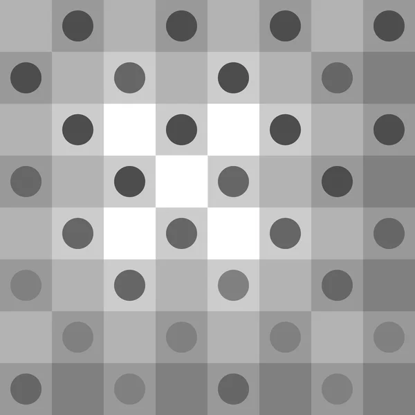 Abstract gray polka dot op art background — Stock Vector