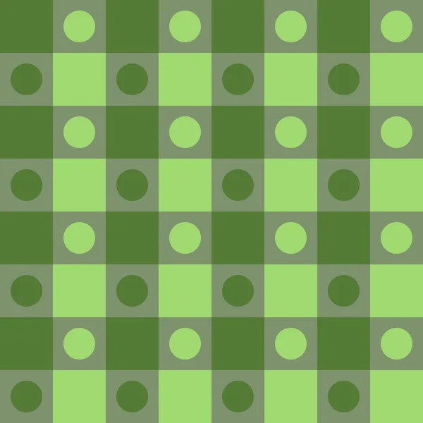 Abstraktní vybledlé zelené polka dot op art pozadí — Stockový vektor
