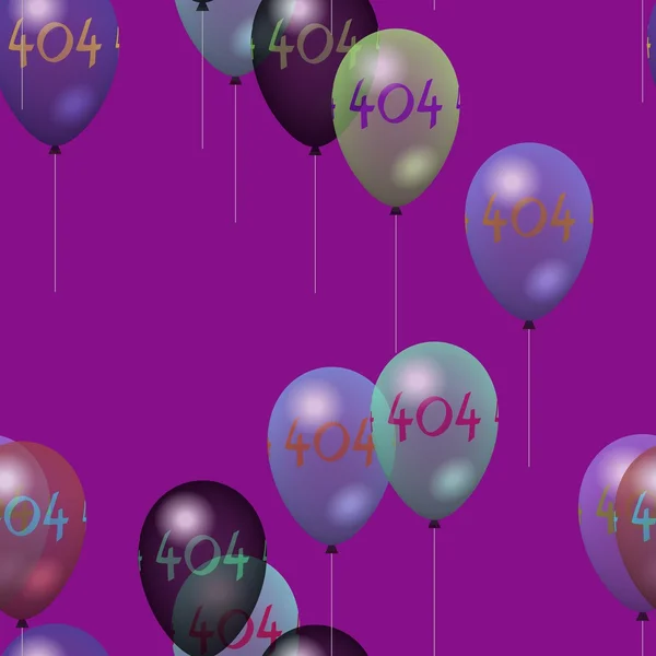 Fliesbare Party Luftballons Muster mit der Nummer 404 — Stockfoto