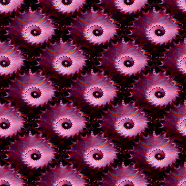 Tileable fractal spiral pink pattern — Stock Photo, Image