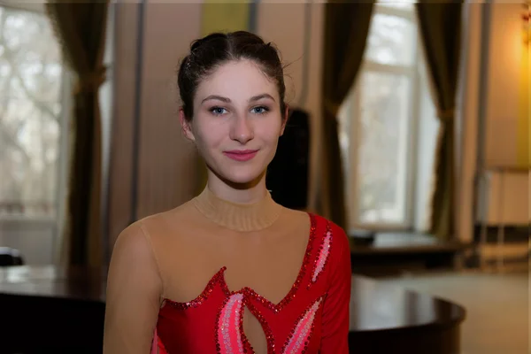 Bailarina después del concierto. Dnepropetrovsk. Ucrania . — Foto de Stock