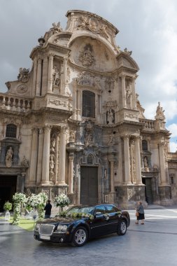 Düğün araba ve çiçek tanzimi. Murcia. İspanya. 