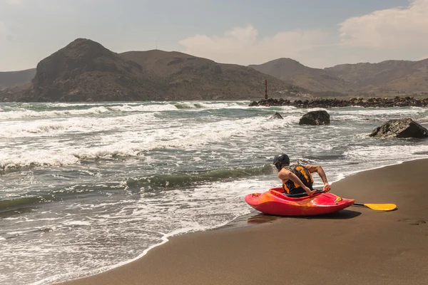 Kayak nel Mediterraneo. Spagna . — Foto Stock