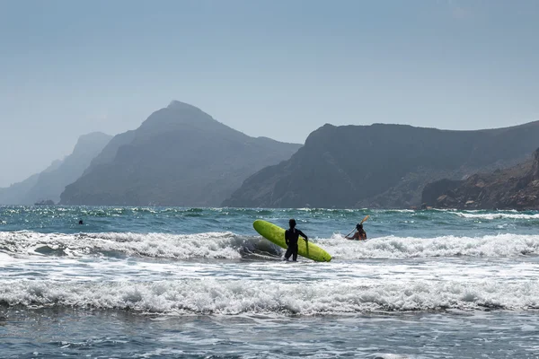 Kayak nel Mediterraneo. Spagna . — Foto Stock