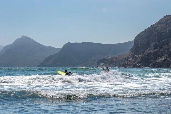 Kayak nel Mediterraneo. Spagna . — Foto Stock