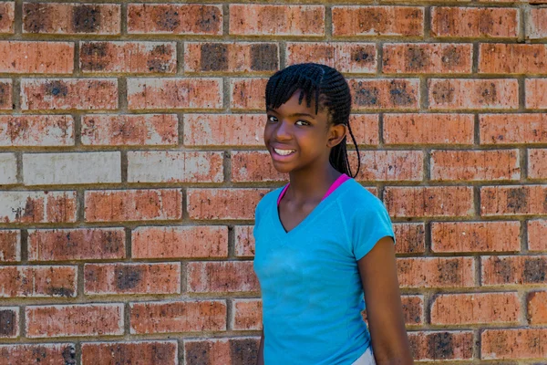 Una ragazza sudafricana. AFRICA DEL SUD . — Foto Stock