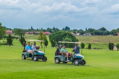Araba sahası golf sahası. Güney Afrika, Kasım 2014.