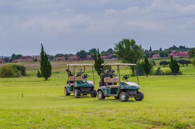 Araba sahası golf sahası. Güney Afrika, Kasım 2014.