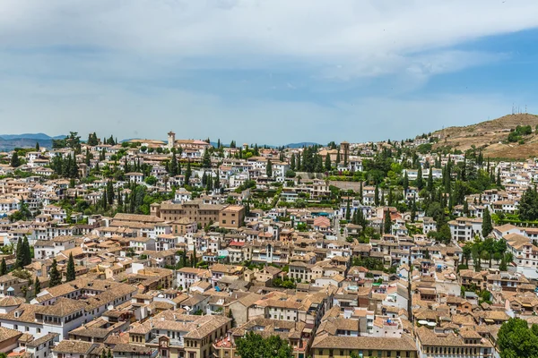 Widok Miasto Granada Andaluzja Południowa Hiszpania Maja 2015 — Zdjęcie stockowe