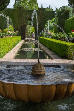 Sarayı Alhambra, Granada, İspanya. 18 Mayıs 2015