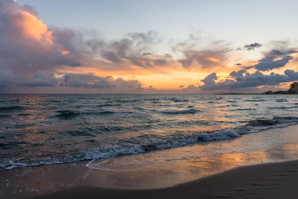 Sunrise. Mediterranean Sea. Spain. — Stock Photo, Image