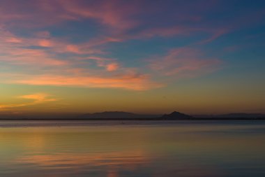 Sunset bulvarında Akdeniz. İspanya.