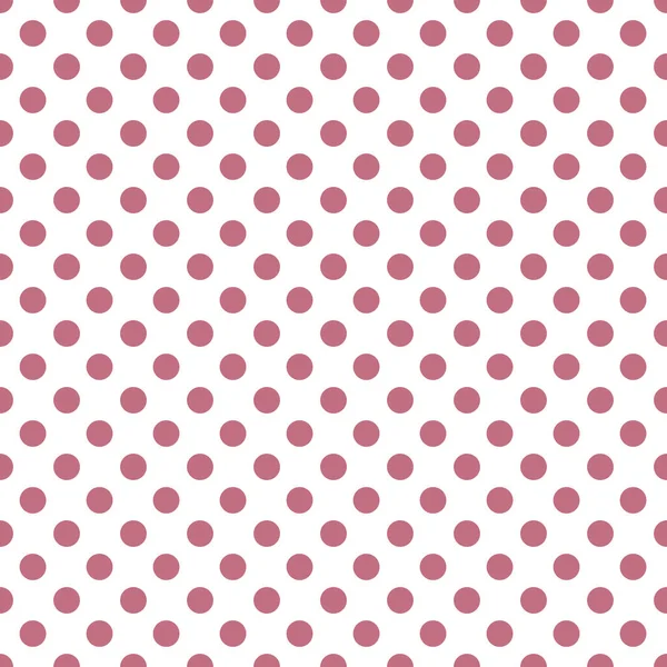 Polka Dot Naadloos Patroon Roze Stippen Een Witte Achtergrond Textuur — Stockvector