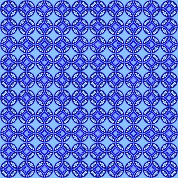 Naadloze Japanse Achtergrond Naadloos Oppervlak Patroon Ontwerp Met Blauwe Kleuren — Stockvector