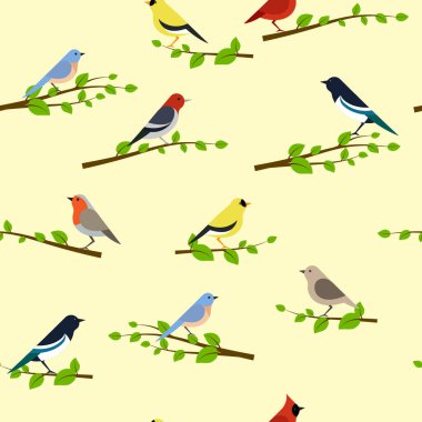 Kuşlarda kusursuz desen 