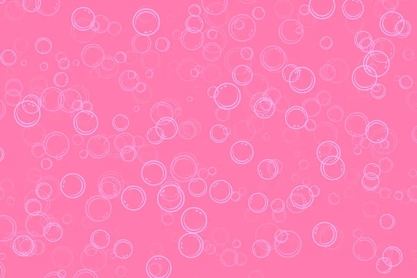 Illustratie Van Abubbels Roze Achtergrond Voor Abstracte Achtergrond Banner Brochure — Stockvector
