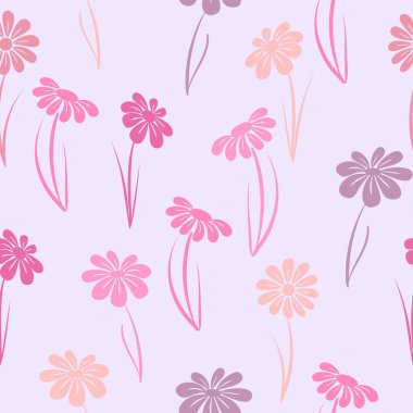 Çiçeklerle kusursuz desen 