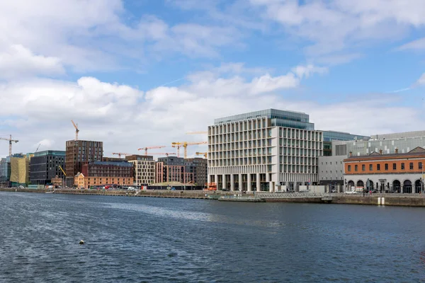 Edificios Oficinas Modernos River Liffey Dublín Irlanda — Foto de Stock