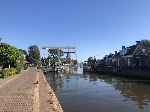 Canal Burdaard Frisia Paesi Bassi — Foto Stock