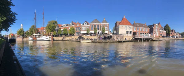 Panorama Miasta Dokkum Friesland Holandia — Zdjęcie stockowe