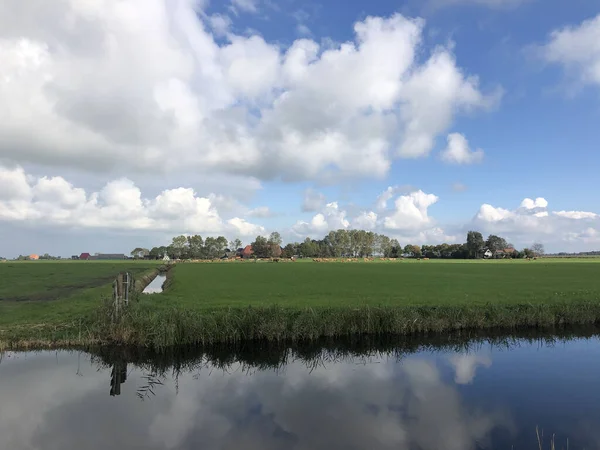 Krajobraz Fryzyjski Holandii — Zdjęcie stockowe