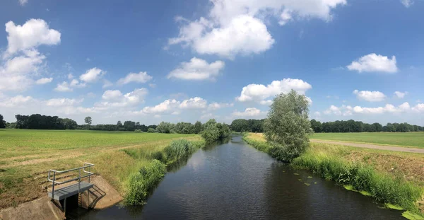 Paesaggio Panoramico Intorno Noordmeer Overijssel Paesi Bassi — Foto Stock