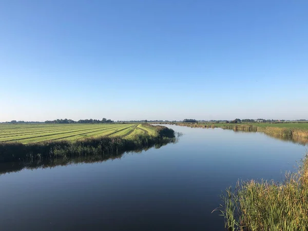 Rustig Kanaal Rond Tersoal Friesland Nederland — Stockfoto