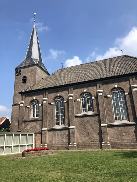 Εκκλησία Στο Gramsbergen Overijssel Της Ολλανδίας — Φωτογραφία Αρχείου