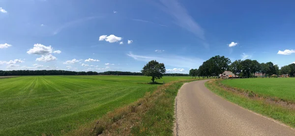 Panorama Vom Ackerland Rund Junne Overijssel Niederlande — Stockfoto