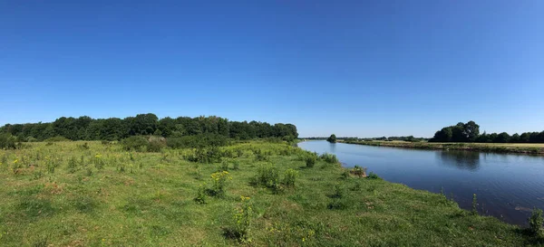 Панорама Річки Вехт Поблизу Бейрзе Оверісселі Нідерланди — стокове фото