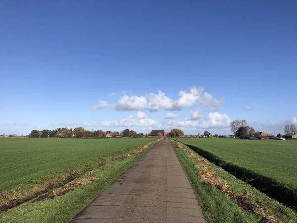 Straße Nach Echtenerbrug Friesland Niederlande — Stockfoto