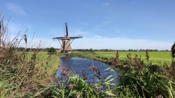 Windmühle Nijemirdum Friesland Niederlande — Stockvideo