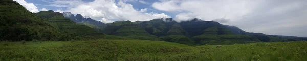 Panorama Turistické Stezky Národním Parku Natal Drakensberg Jihoafrické Republice — Stock fotografie