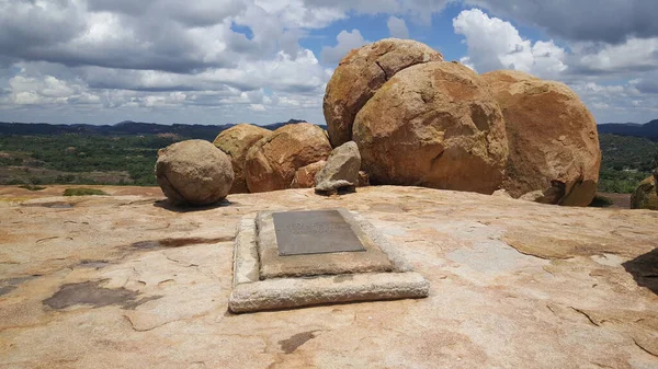 Cecil John Rhodes Grave Parque Nacional Matobo Zimbabue — Foto de Stock