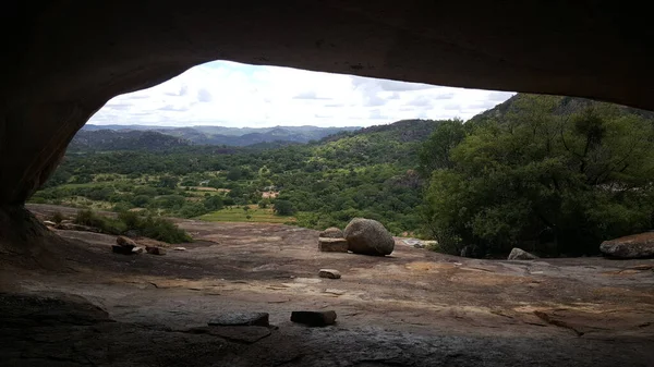 Caverna Parque Nacional Matobo Zimbábue — Fotografia de Stock