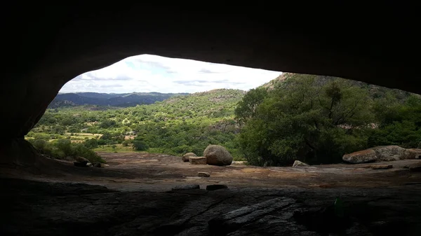 Caverna Parque Nacional Matobo Zimbábue — Fotografia de Stock