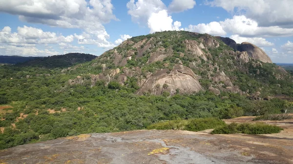 Formação Rochas Parque Nacional Matobo Zimbábue — Fotografia de Stock