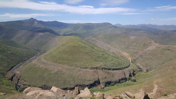 Horská Krajina Lesotho Africa — Stock fotografie