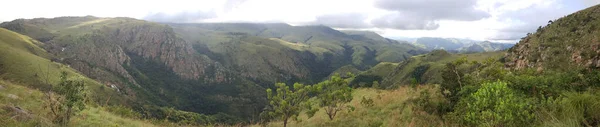 Panoramatická Scenérie Národním Parku Malolotja Přírodní Rezervace Svazijsku — Stock fotografie