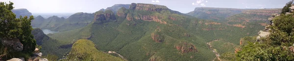 Panorama Desfiladeiro Rio Blyde África Sul — Fotografia de Stock