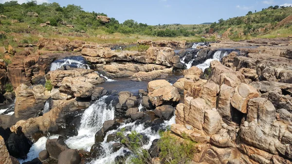 Vodopád Bourke Štěstí Výmoly Jižní Africe — Stock fotografie