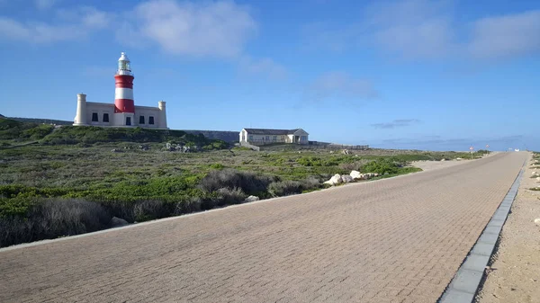 Latarnia Morska Cape Agulhas Republice Południowej Afryki — Zdjęcie stockowe